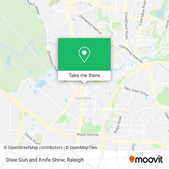 Dixie Gun and Knife Show map