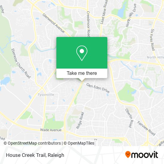 Mapa de House Creek Trail