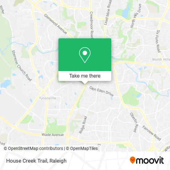 House Creek Trail map