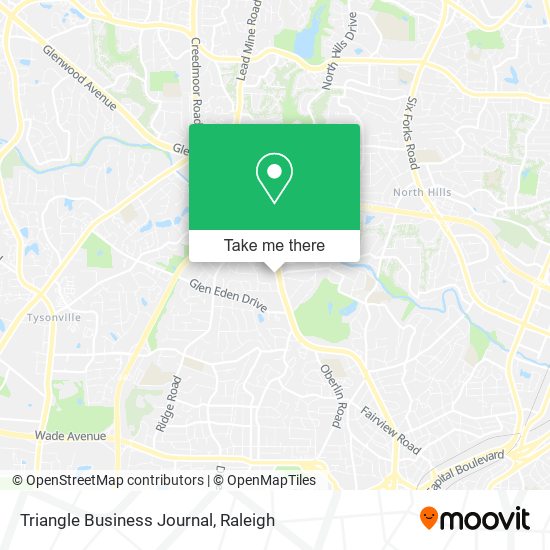 Triangle Business Journal map