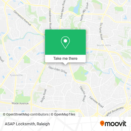 ASAP Locksmith map