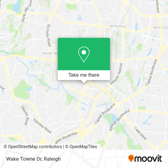 Wake Towne Dr map