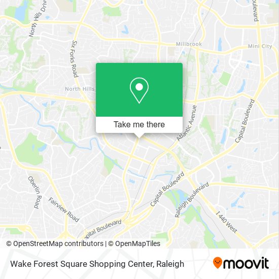 Mapa de Wake Forest Square Shopping Center