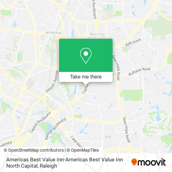 Americas Best Value Inn-Americas Best Value Inn North Capital map