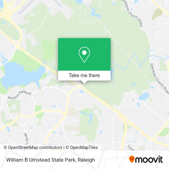 William B Umstead State Park map