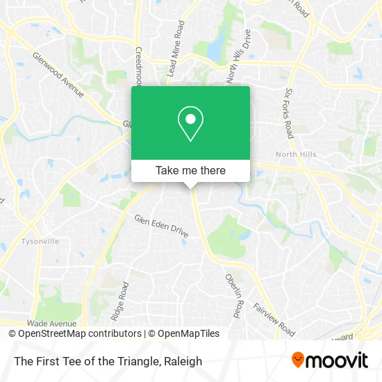 Mapa de The First Tee of the Triangle