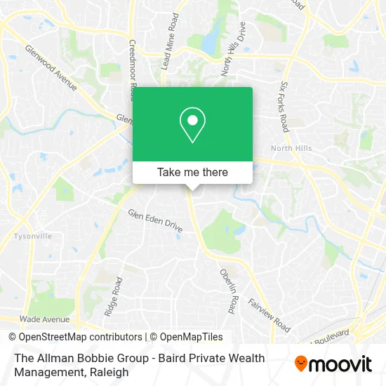 The Allman Bobbie Group - Baird Private Wealth Management map