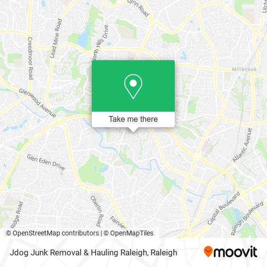Mapa de Jdog Junk Removal & Hauling Raleigh