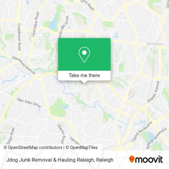 Jdog Junk Removal & Hauling Raleigh map