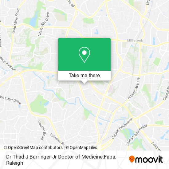 Mapa de Dr Thad J Barringer Jr Doctor of Medicine;Fapa