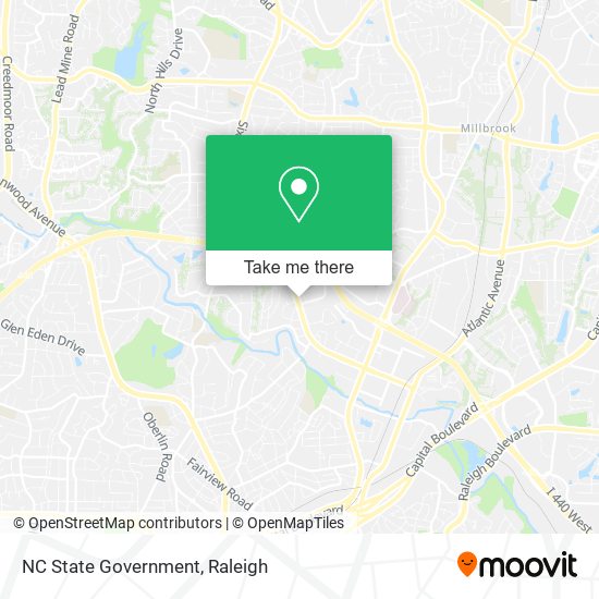 NC State Government map