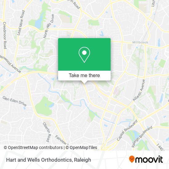 Hart and Wells Orthodontics map