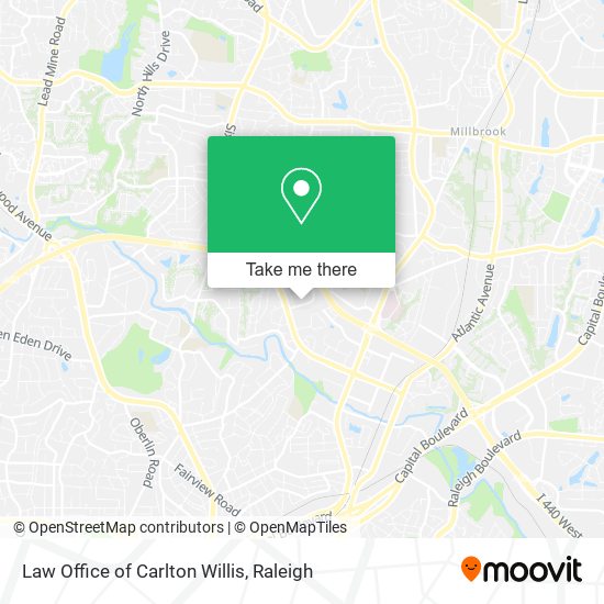 Law Office of Carlton Willis map
