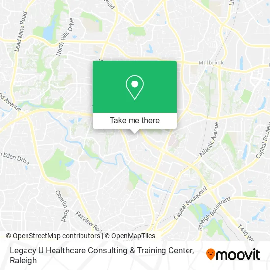 Mapa de Legacy U Healthcare Consulting & Training Center