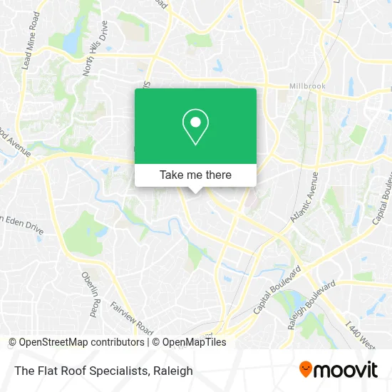 The Flat Roof Specialists map