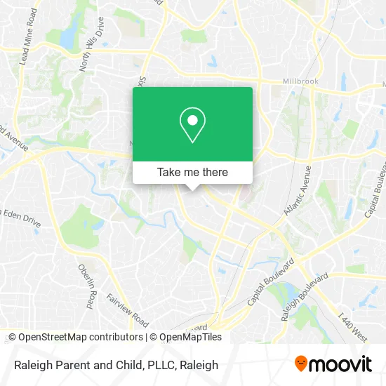 Mapa de Raleigh Parent and Child, PLLC