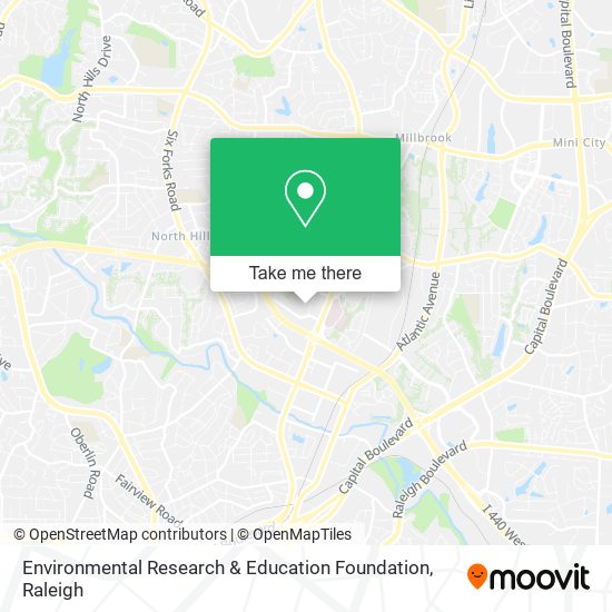 Mapa de Environmental Research & Education Foundation