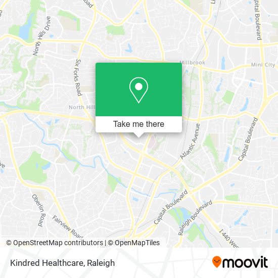 Kindred Healthcare map