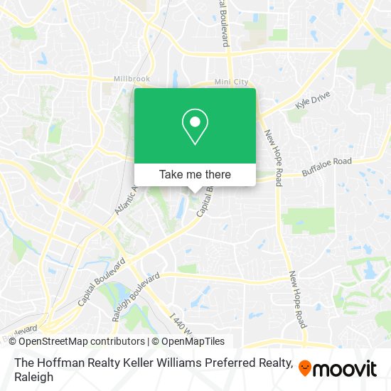 The Hoffman Realty Keller Williams Preferred Realty map
