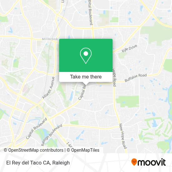El Rey del Taco CA map