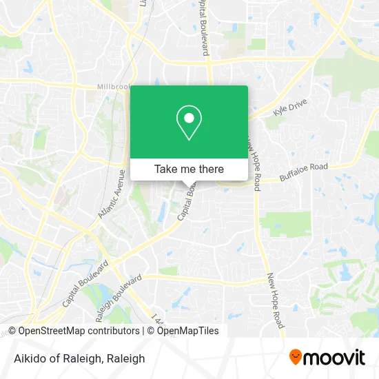 Aikido of Raleigh map