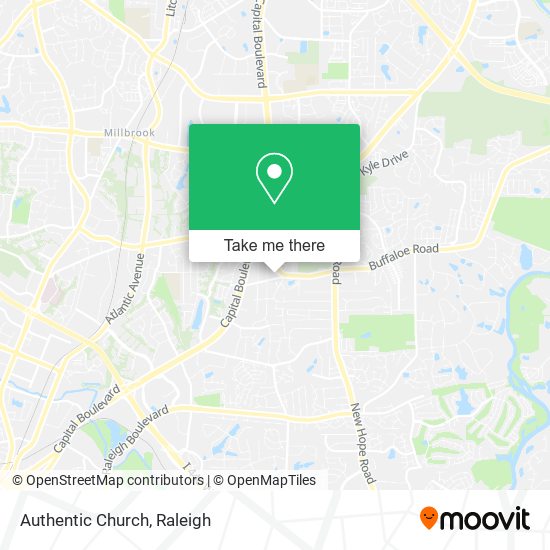 Mapa de Authentic Church