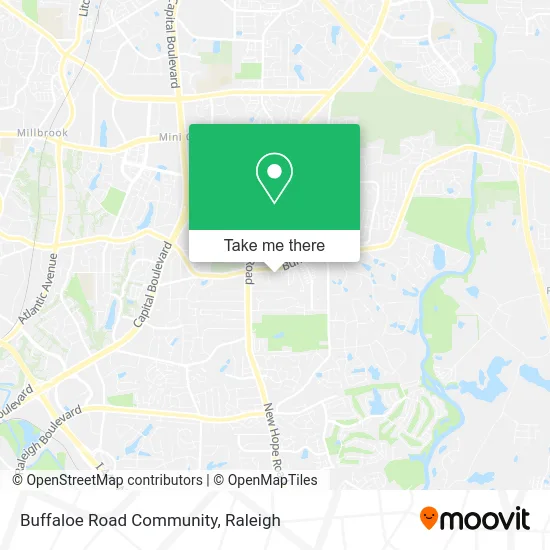 Buffaloe Road Community map