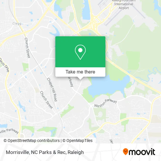 Morrisville, NC Parks & Rec map