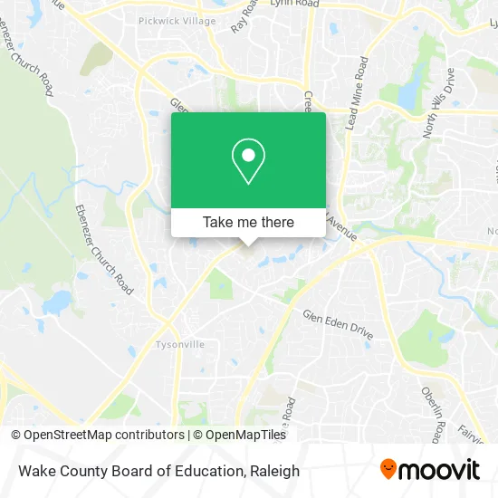 Wake County Board of Education map