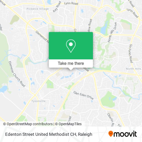 Edenton Street United Methodist CH map