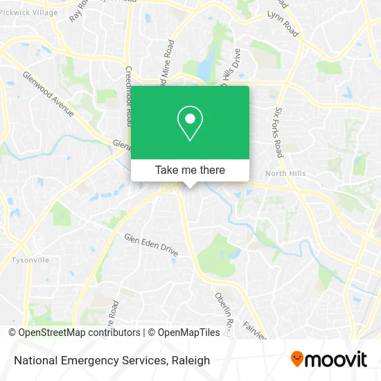 National Emergency Services map