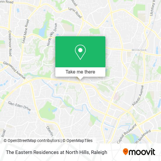 The Eastern Residences at North Hills map