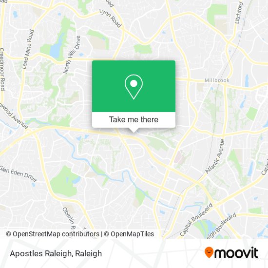 Apostles Raleigh map