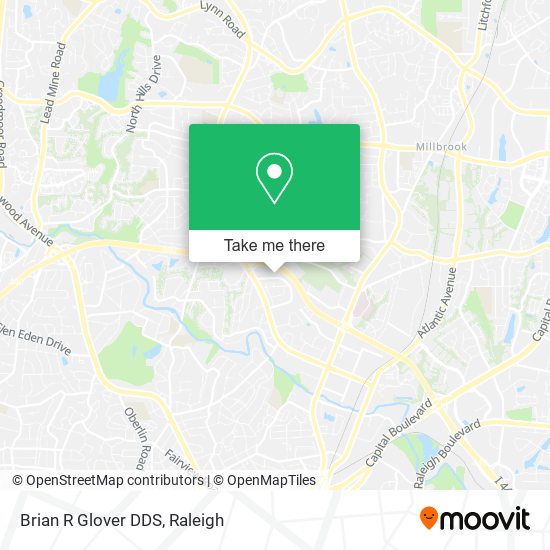 Brian R Glover DDS map