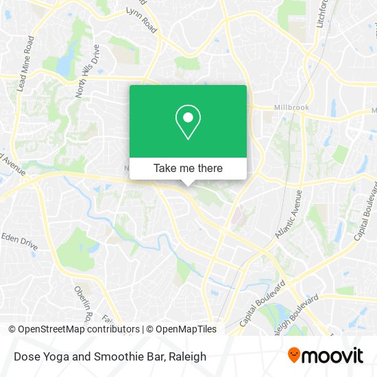 Mapa de Dose Yoga and Smoothie Bar
