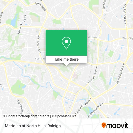 Mapa de Meridian at North Hills