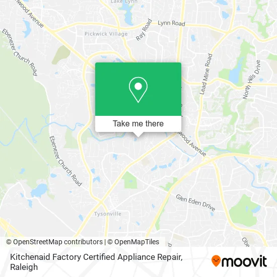 Kitchenaid Factory Certified Appliance Repair map