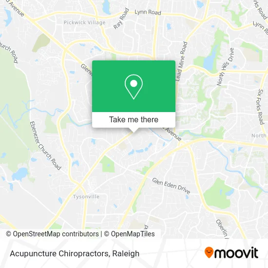 Acupuncture Chiropractors map