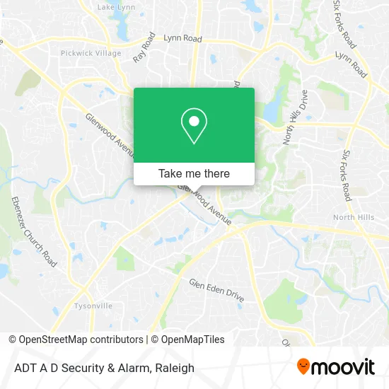 ADT A D Security & Alarm map