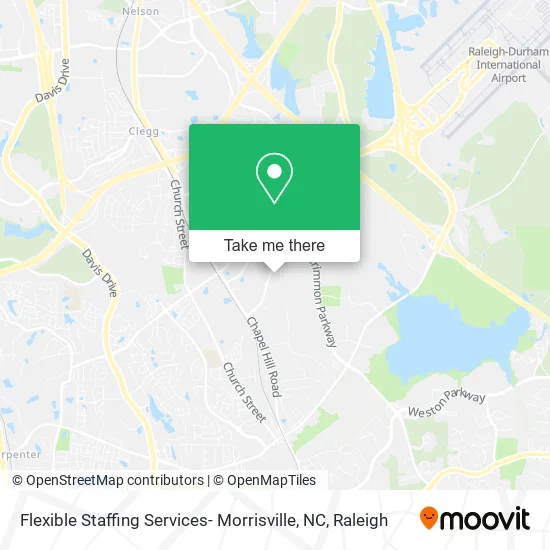 Mapa de Flexible Staffing Services- Morrisville, NC