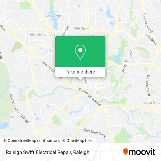 Raleigh Swift Electrical Repair map