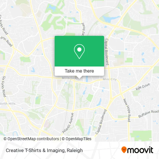Mapa de Creative T-Shirts & Imaging