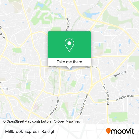 Mapa de Millbrook Express