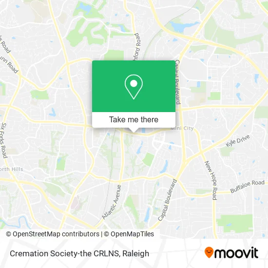 Mapa de Cremation Society-the CRLNS