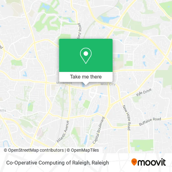 Mapa de Co-Operative Computing of Raleigh