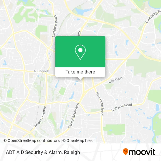 Mapa de ADT A D Security & Alarm