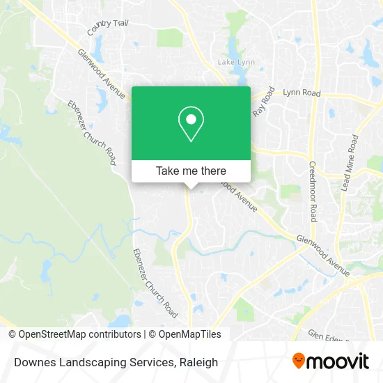 Downes Landscaping Services map