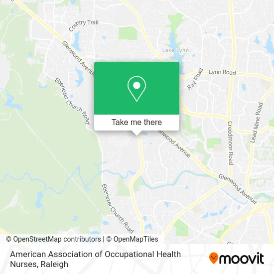 American Association of Occupational Health Nurses map