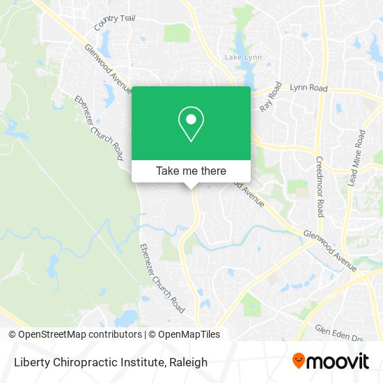 Liberty Chiropractic Institute map