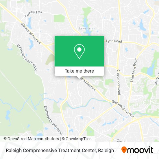 Mapa de Raleigh Comprehensive Treatment Center